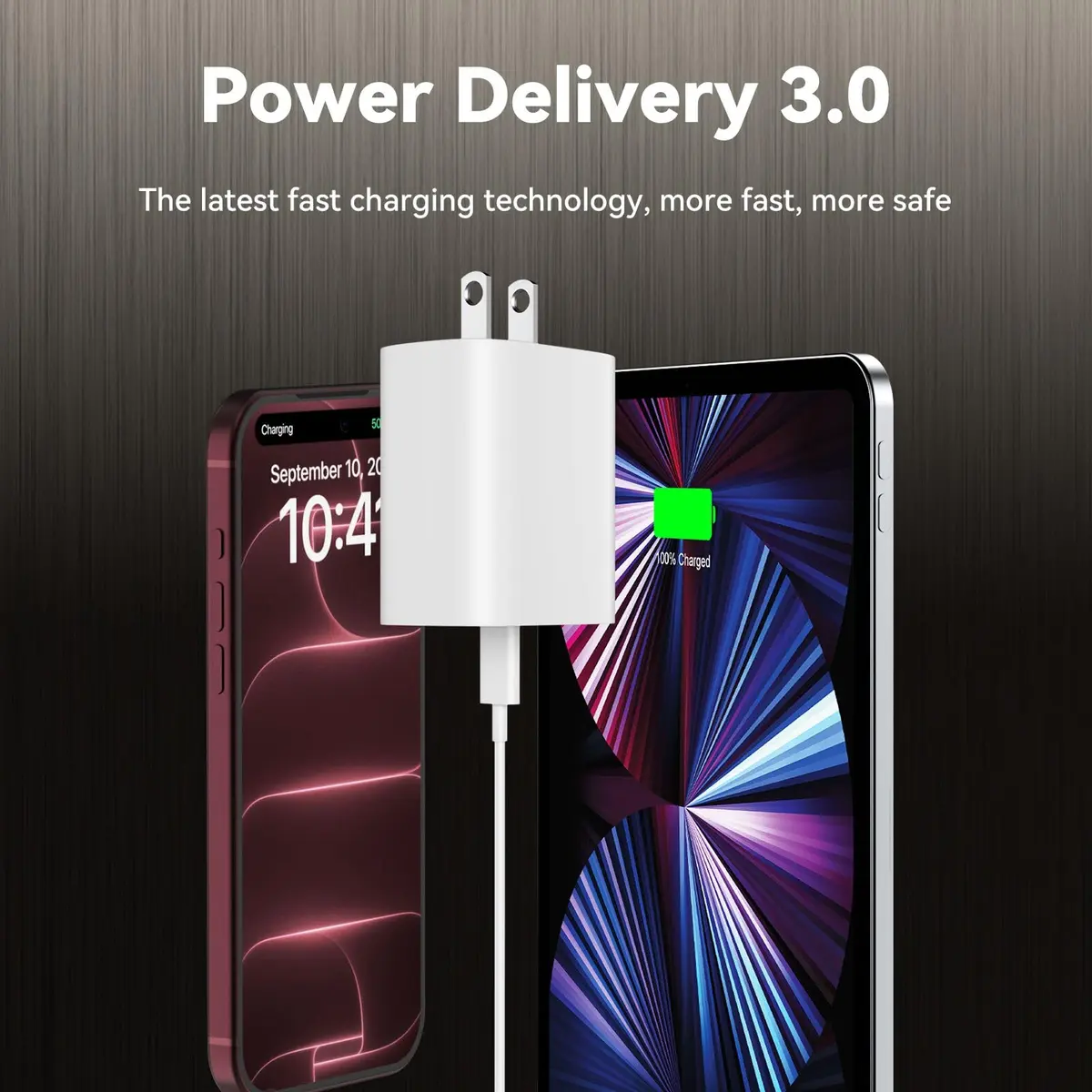 Ubearkk iPhone 18/17/16/15 Pro Max Charger 20W 10 FT USB C Cable | Fast Charging & Long Cord - view 4