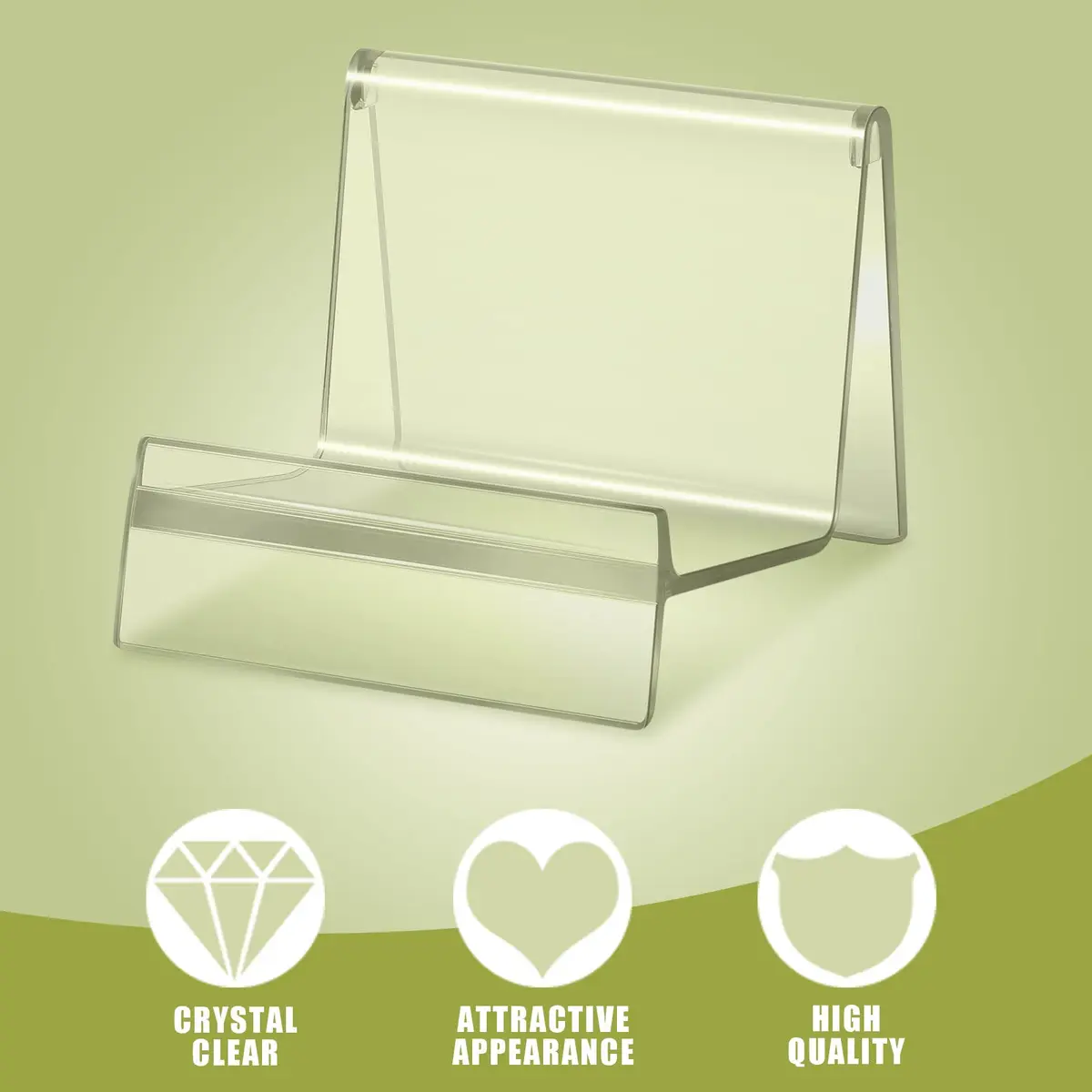 Weysat Clear Acrylic Handbag Display Stands 7.5 cm (2.95 in) | 12 Pcs Pack - view 3