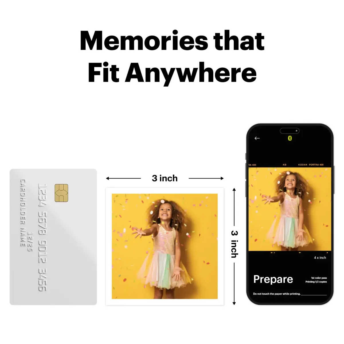 KODAK Mini Shot 3 ERA Instant Camera & Photo Printer, Black | 3x3" Prints, 13MP, Bluetooth - view 6