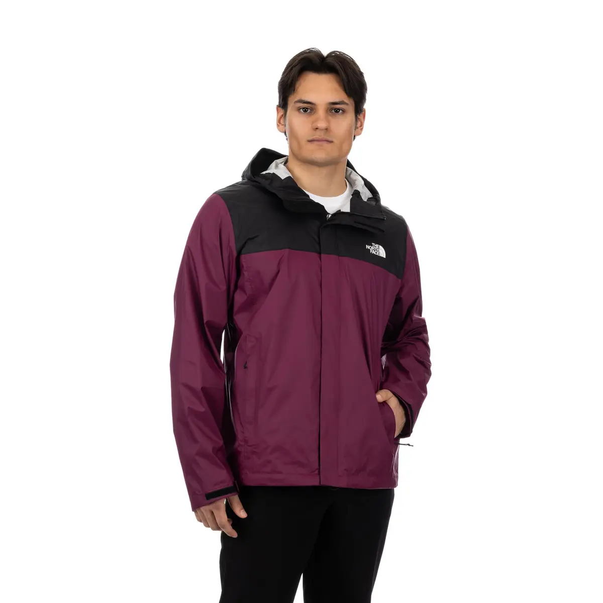 The North Face Men’s Venture 2 Waterproof Hooded Rain Jacket Boysenberry Large | Breathable, Waterproof, Eco-Friendly - main product image