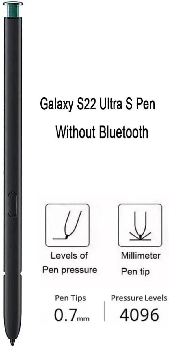 Befzygwk Stylus Pen for Samsung Galaxy S22 Ultra 5G | 0.7mm Fine Tip, 4096 Pressure Levels - view 2