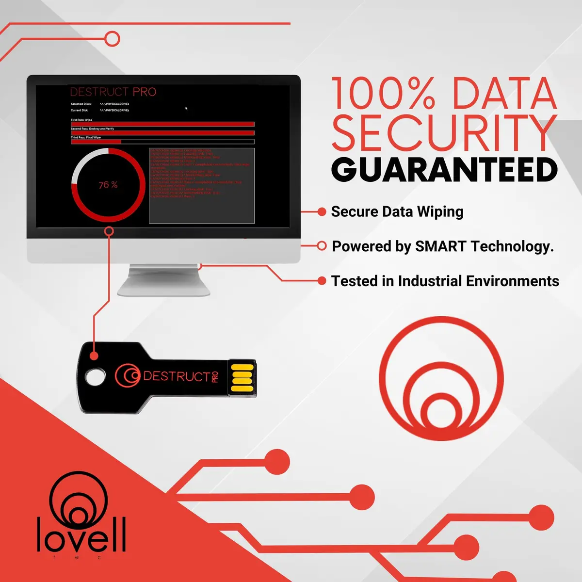 DESTRUCT PRO USB Hard Drive Eraser & Data Destruction Tool | Military-Grade Secure Wipe - view 6