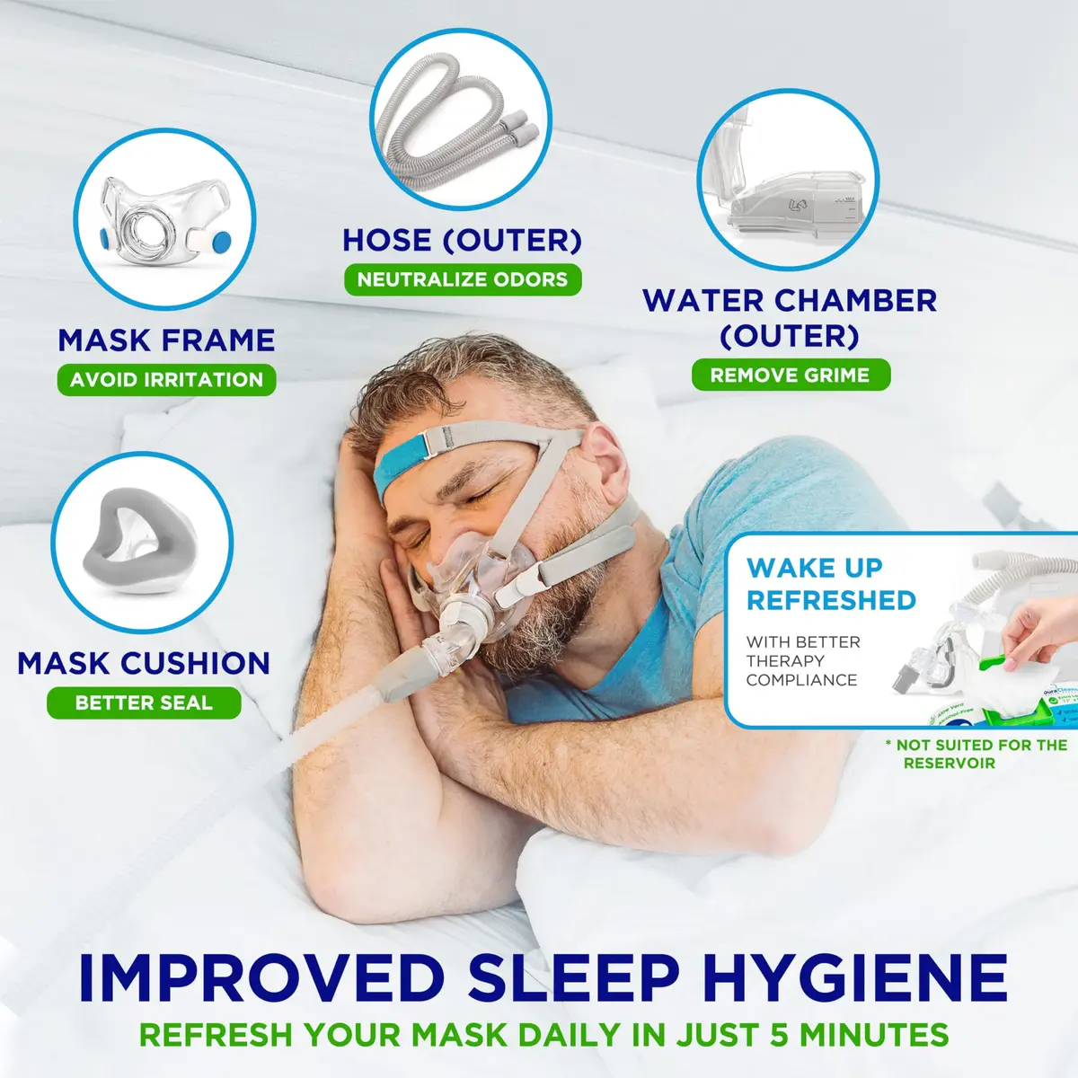 Dura Cleanse Bulk CPAP Cleaning Wipes XL Moist for Masks & Hoses 624 Count (Pack of 4) | Quick Daily Clean No Soaking - view 3
