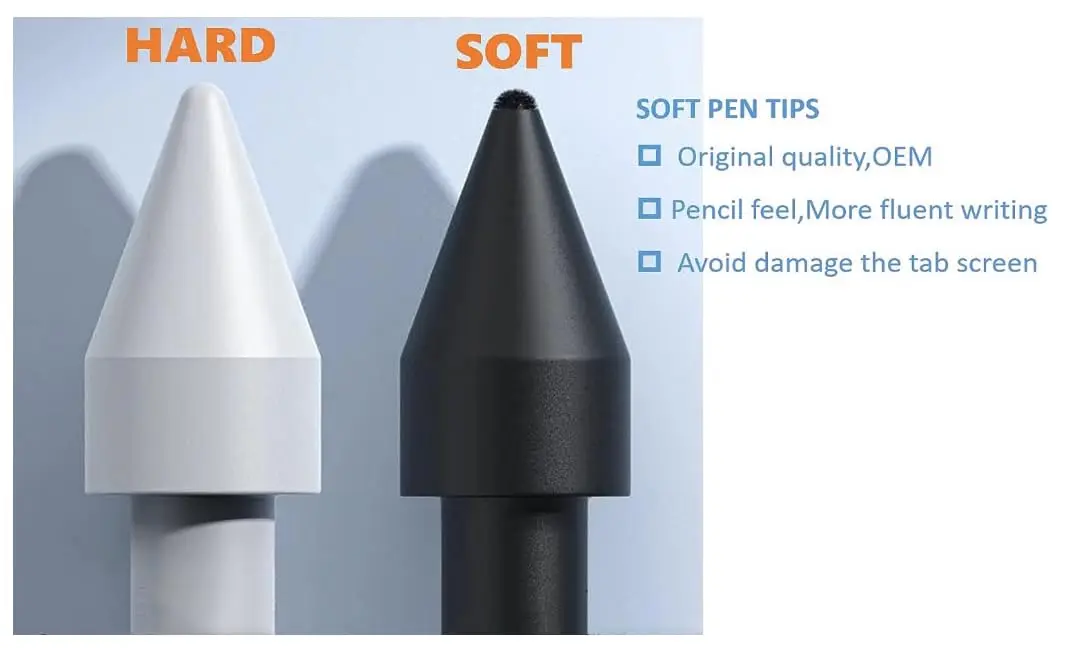 JMBTQ Stylus Pen Nibs for Samsung Galaxy Tab S8 Series - 5 Pack, 0.7mm Black - view 5