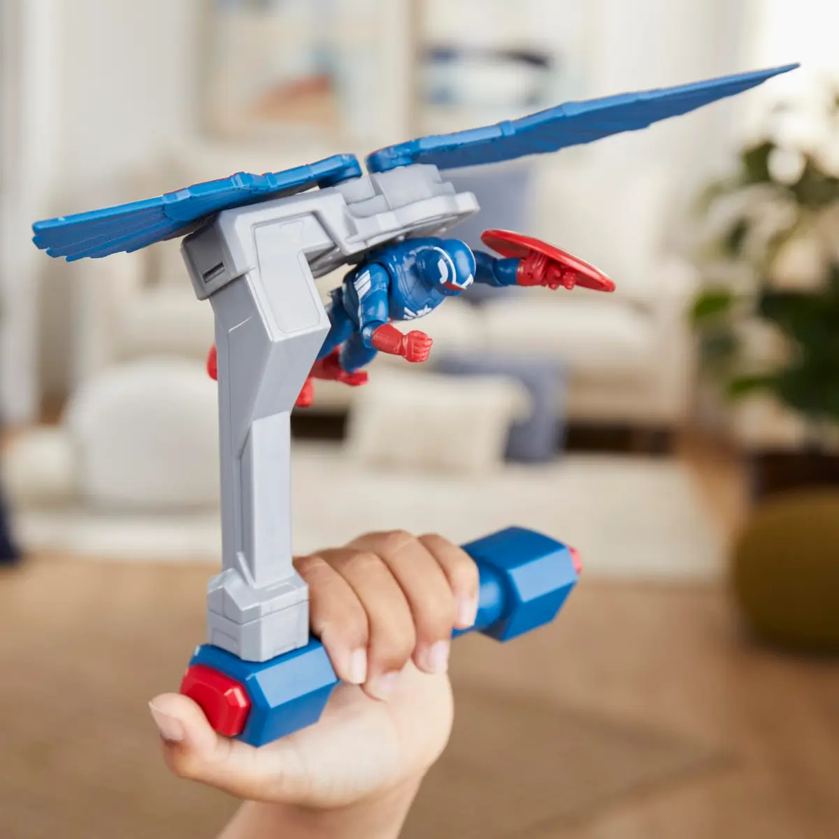 Marvel Epic Hero Series Captain America Flight Control Action Figure 10 cm (4-inch) | ASTM-Tested Toy for Kids 4+ - view 5