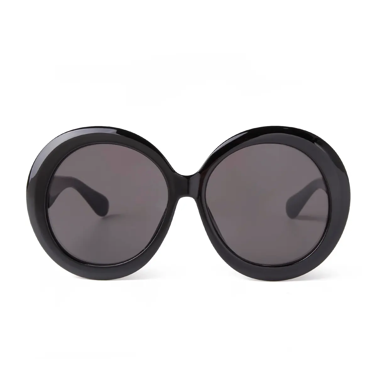 ADE WU Oversized Round Sunglasses for Women,Black Frame | 75mm UV400 Big Circle Shades - main product image
