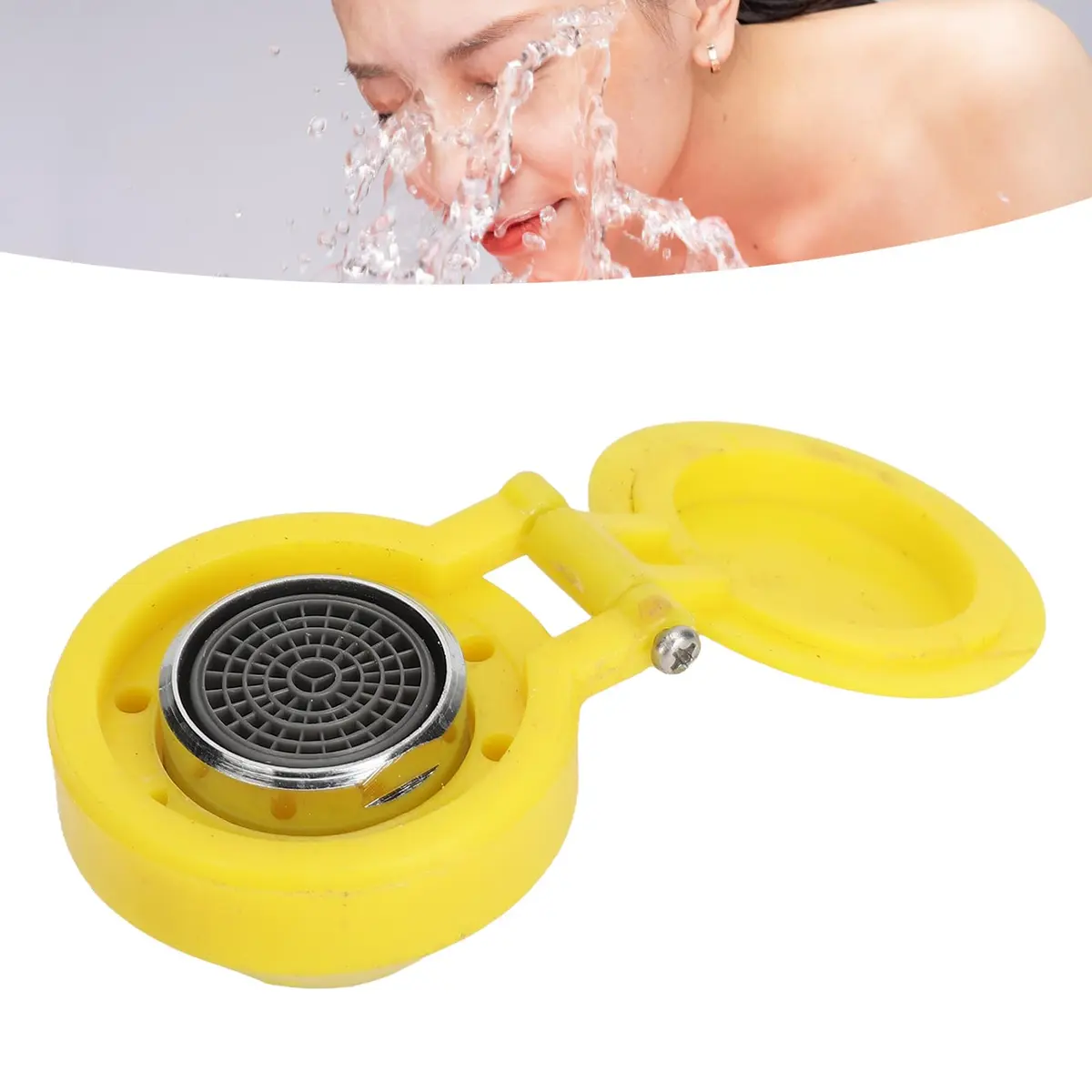 Pomya Eye Wash Spray Nozzle | Stainless Steel, Gentle Water Flow, Easy Install, Industrial & Lab Use - view 5