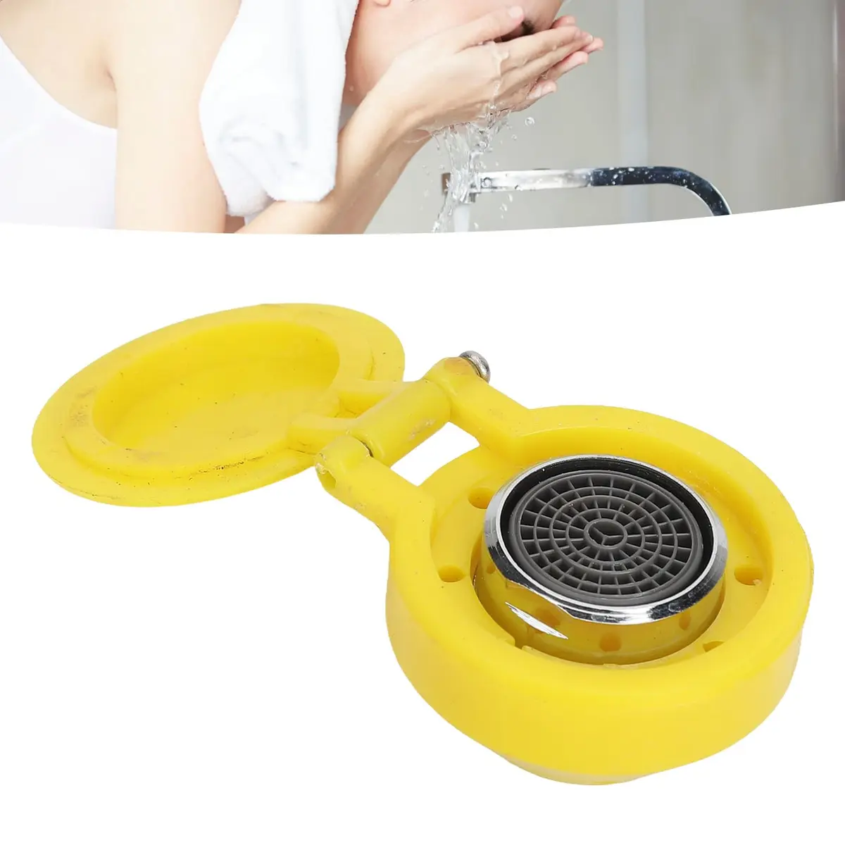 Pomya Eye Wash Spray Nozzle | Stainless Steel, Gentle Water Flow, Easy Install, Industrial & Lab Use - view 4