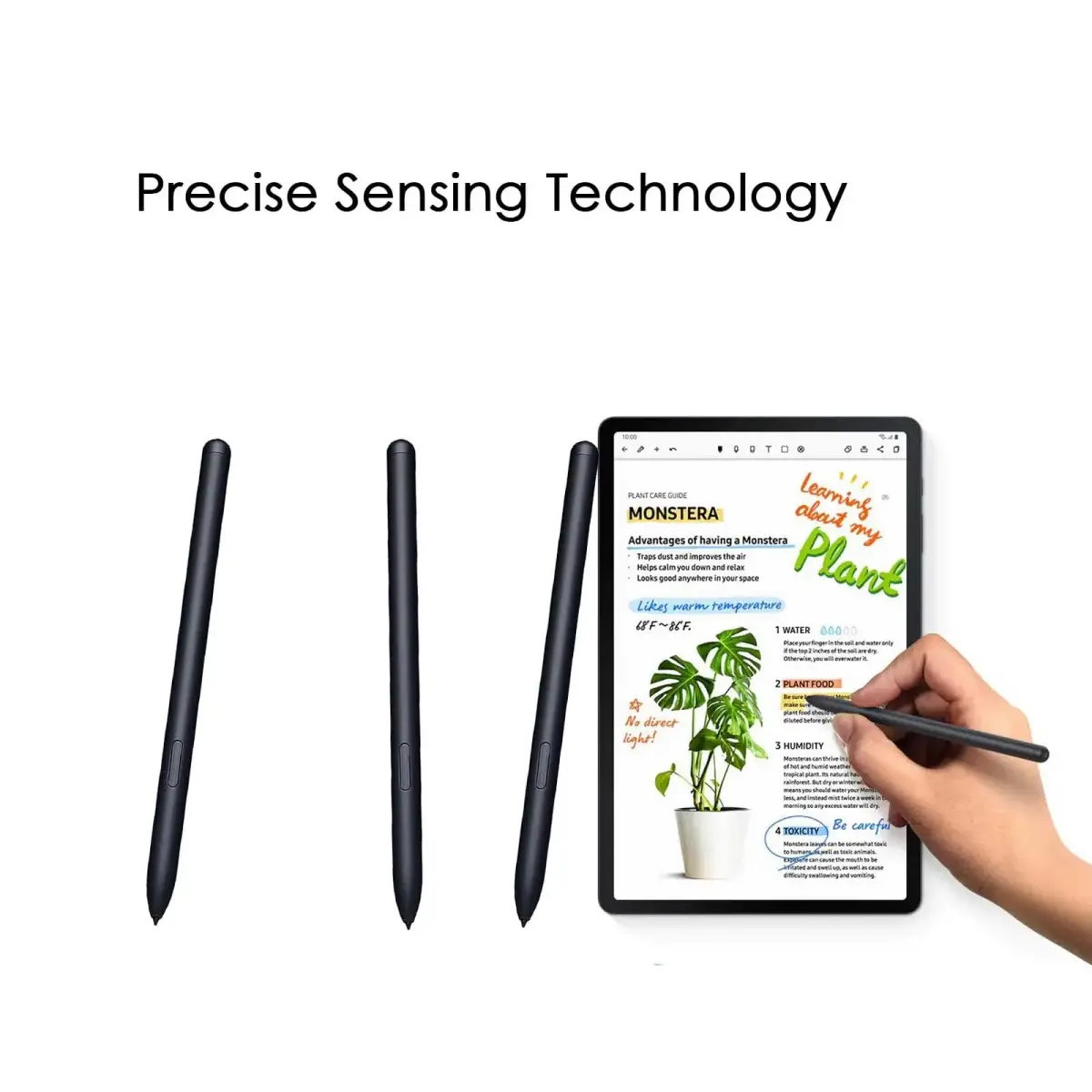CaoXiong Black Stylus Pen for Samsung Galaxy Tab S7 FE | 4096 Pressure Sensitivity - view 6