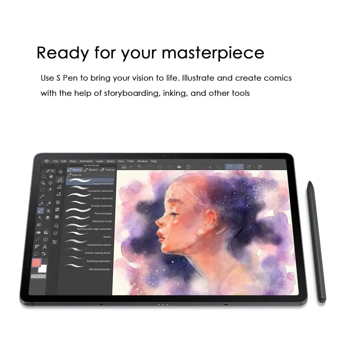 CaoXiong Black Stylus Pen for Samsung Galaxy Tab S7 FE | 4096 Pressure Sensitivity - view 7