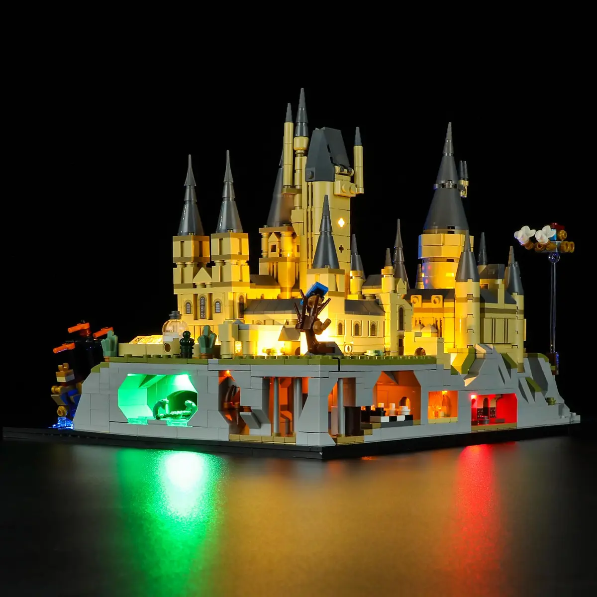 BRIKSMAX Light Kit Compatible with LEGO Hogwarts Castle and Grounds | LED Lighting for Model Sets (4.72 in x 6.69 in x 2.17 in) - view 4