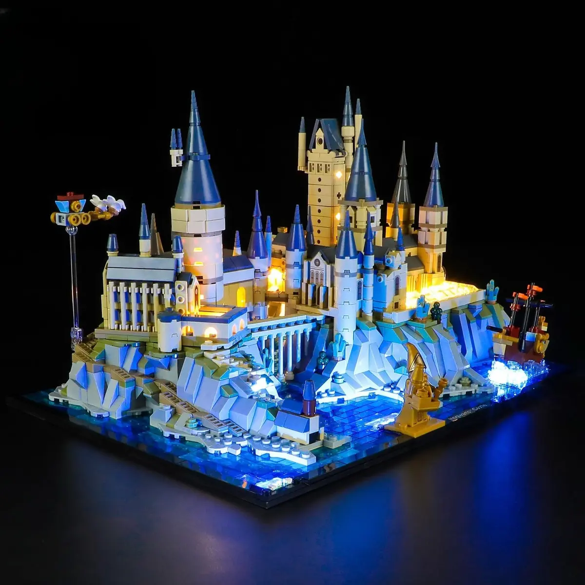BRIKSMAX Light Kit Compatible with LEGO Hogwarts Castle and Grounds | LED Lighting for Model Sets (4.72 in x 6.69 in x 2.17 in) - main product image