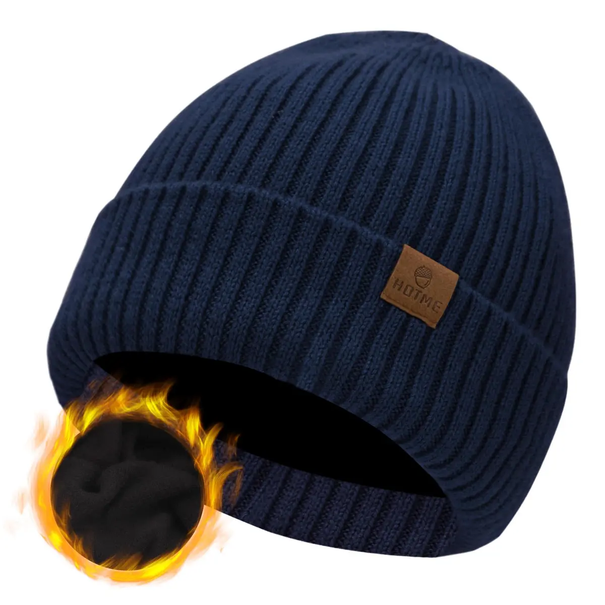 ZTL Merino Wool Beanie Hat for Men Women | Thick Warm Fleece Lined Knit Winter Hat - main product image