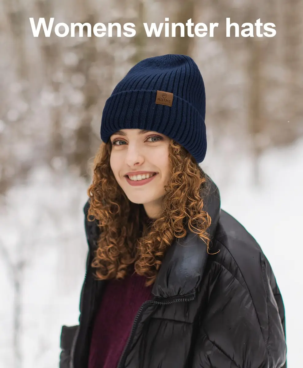 ZTL Merino Wool Beanie Hat for Men Women | Thick Warm Fleece Lined Knit Winter Hat - view 4