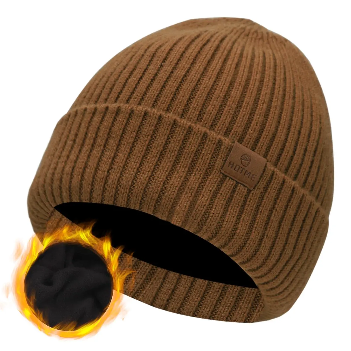 ZTL Merino Wool Beanie Hat for Men Women | Thick Warm Fleece Lined Knit Winter Hat - main product image