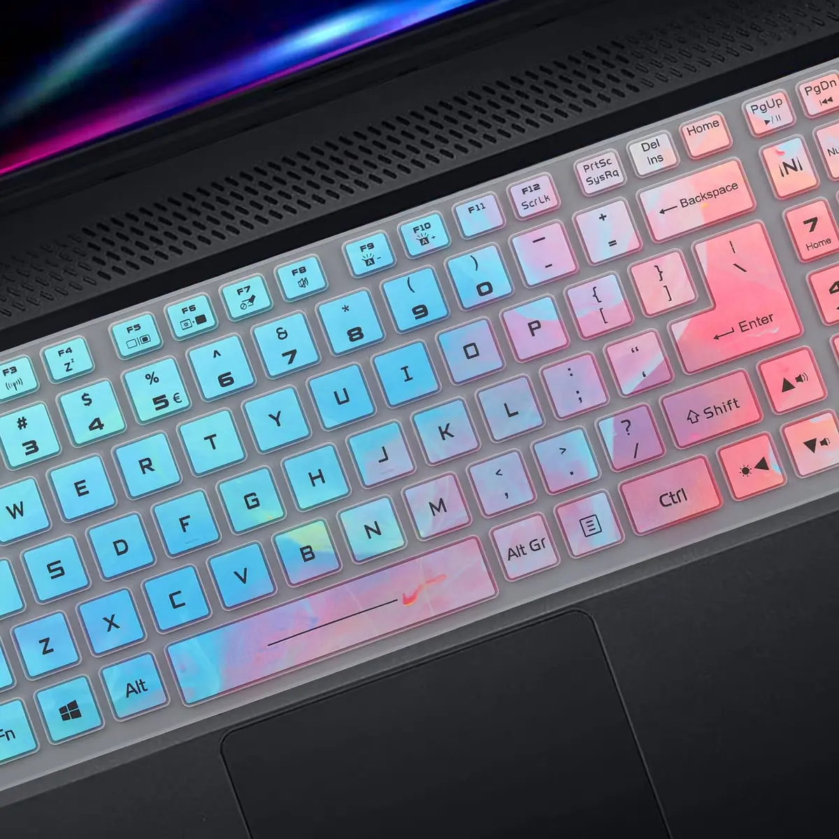 MUBUY-GOL Keyboard Cover for Acer Nitro 5 & Predator Helios 300 15.6" & 17.3" | Waterproof & Washable - view 3