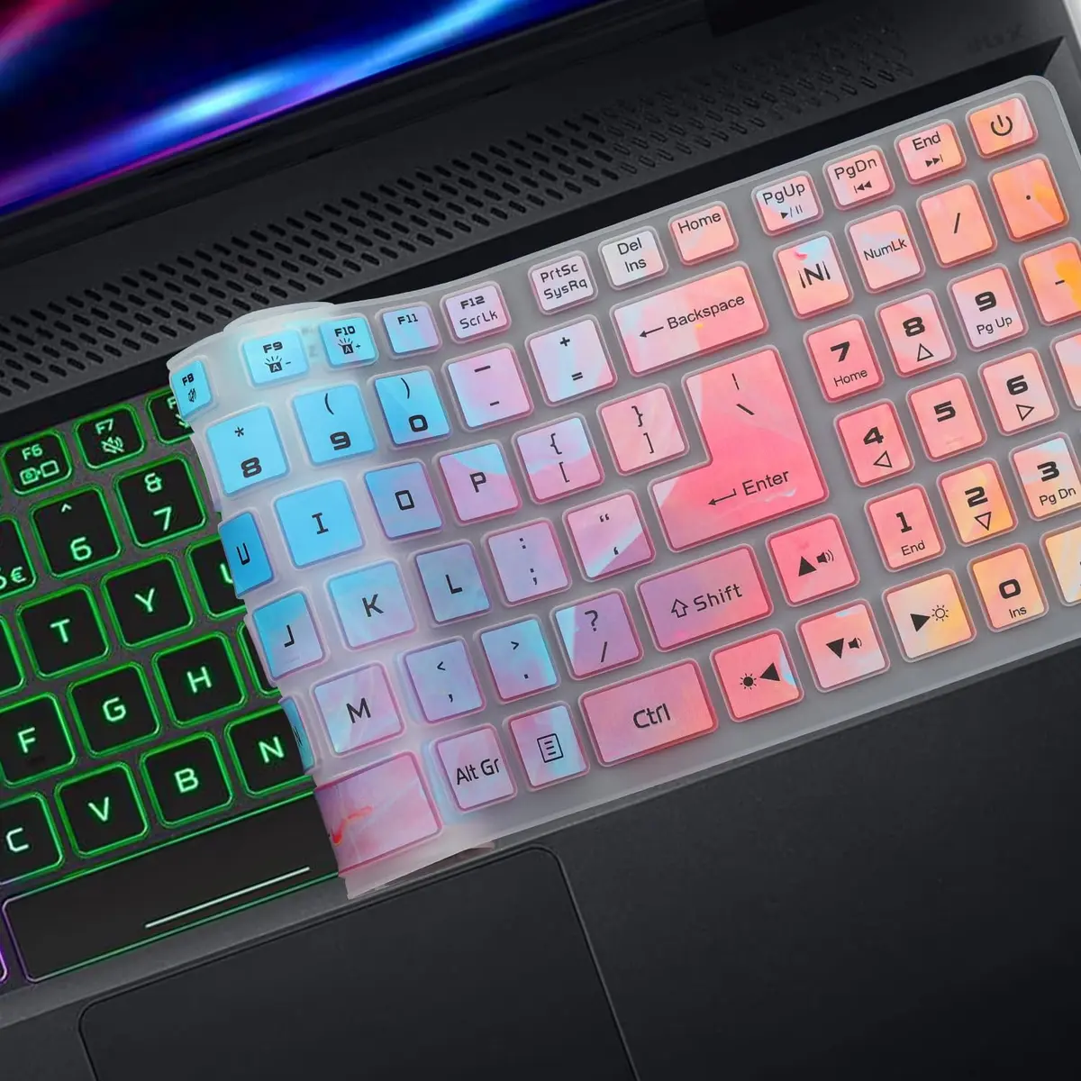 MUBUY-GOL Keyboard Cover for Acer Nitro 5 & Predator Helios 300 15.6" & 17.3" | Waterproof & Washable - view 4