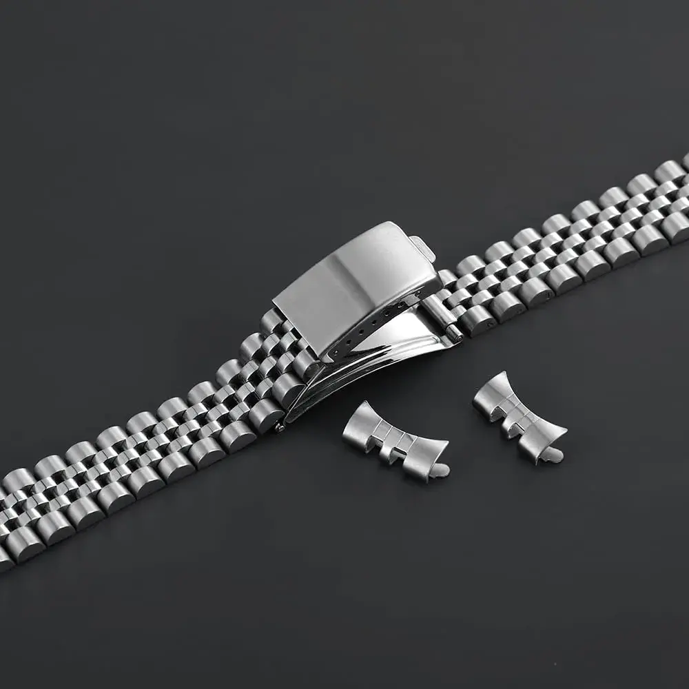 TOMIYOY 20mm Jubilee Stainless Steel Watch Band | Solid 316L Metal Strap for RLX SKX Style Watches - view 3