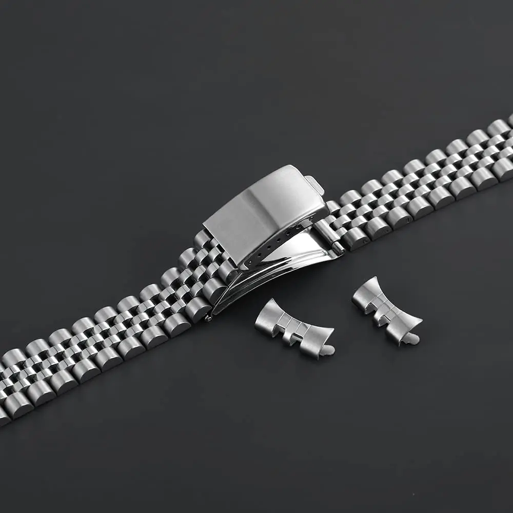 TOMIYOY Jubilee Stainless Steel Watch Band 20mm (0.79 inch) | Solid 316L Metal Strap for RLX SKX Watches - view 3