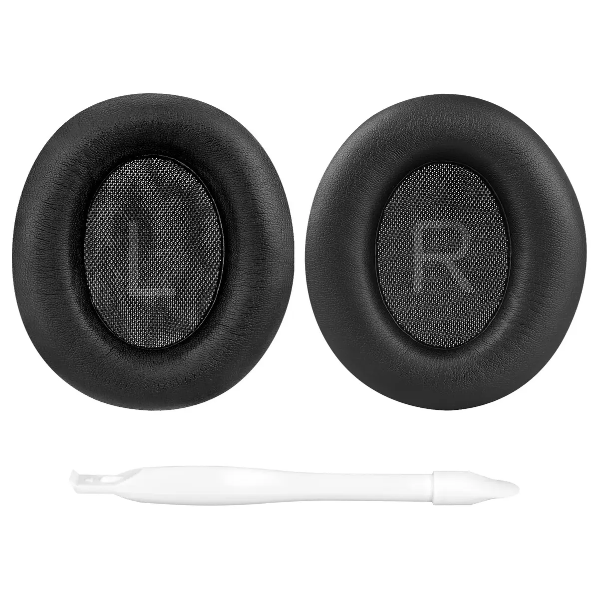 GEEKRIA Black Replacement Ear Pads for Anker Soundcore Space Q45 Life Q45 A3040 | 10.5 x 9.4 cm (4.1 x 3.7 in) - view 3