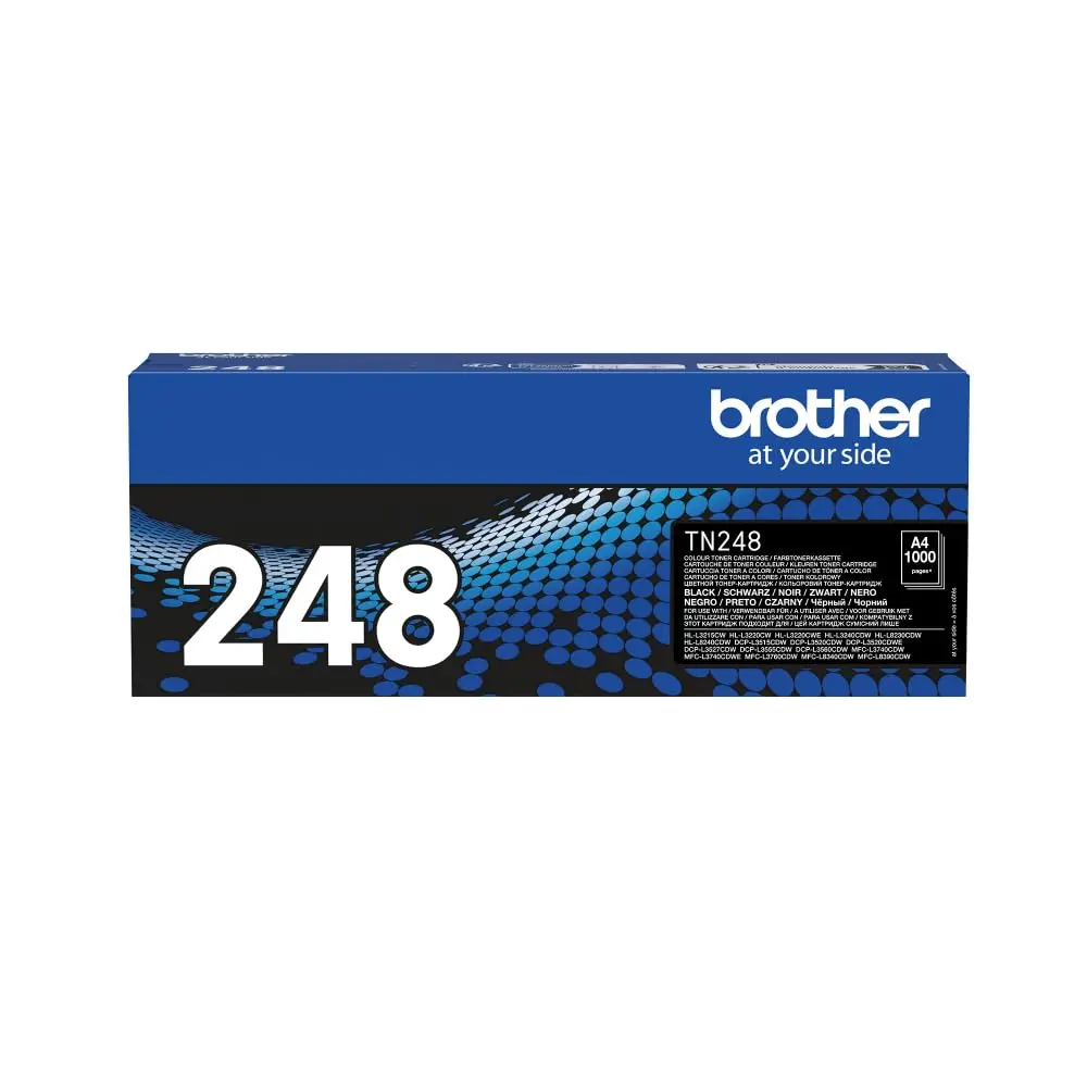 Brother TN-248BK Toner Cartridge Black | High Page Yield Original for Brother Laser Printers - main product image