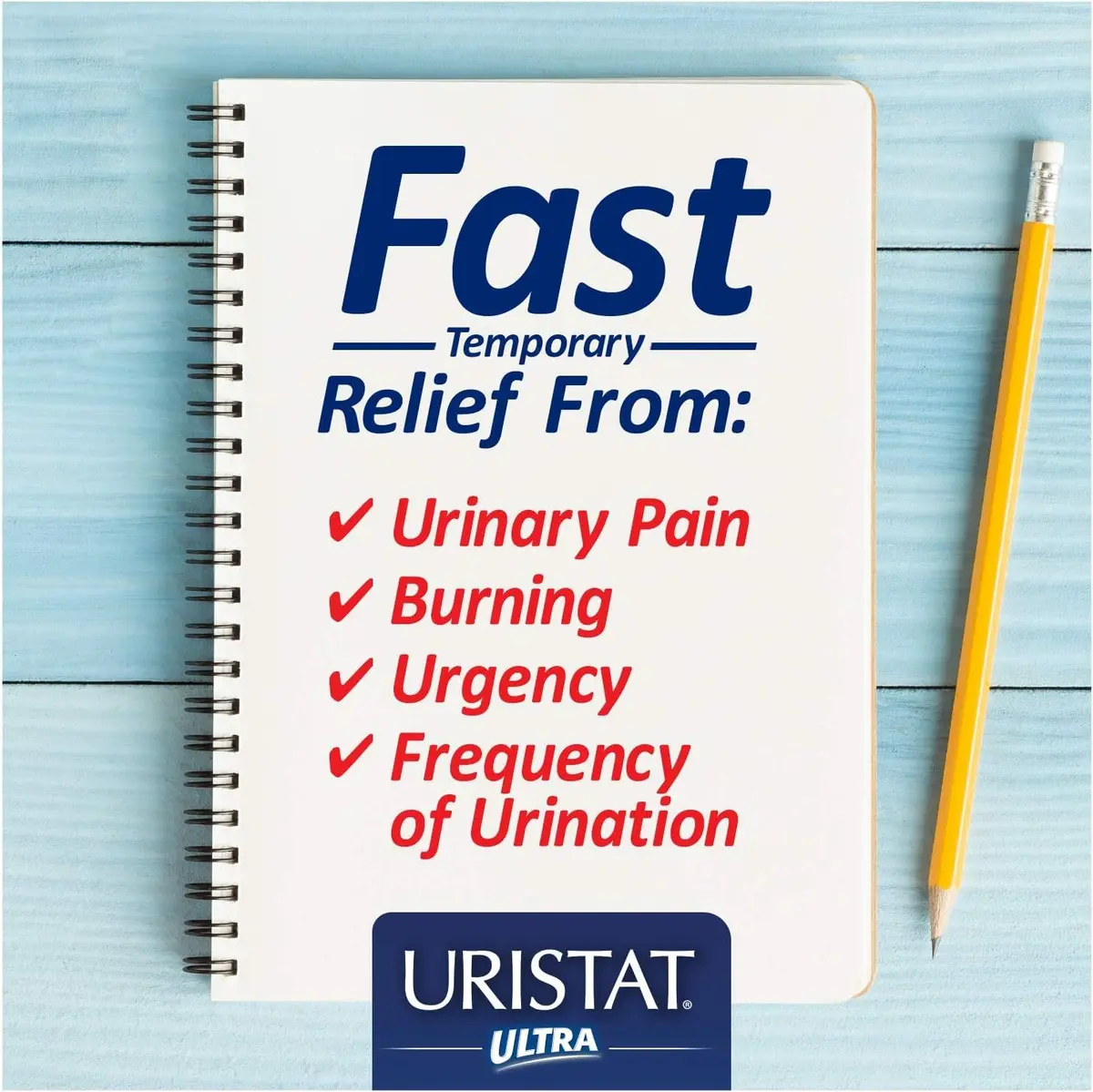 URISTAT Ultra UTI Relief Pack | Test Strip & 12 Tablets | Cranberry Flavor (Pack of 3) - view 5