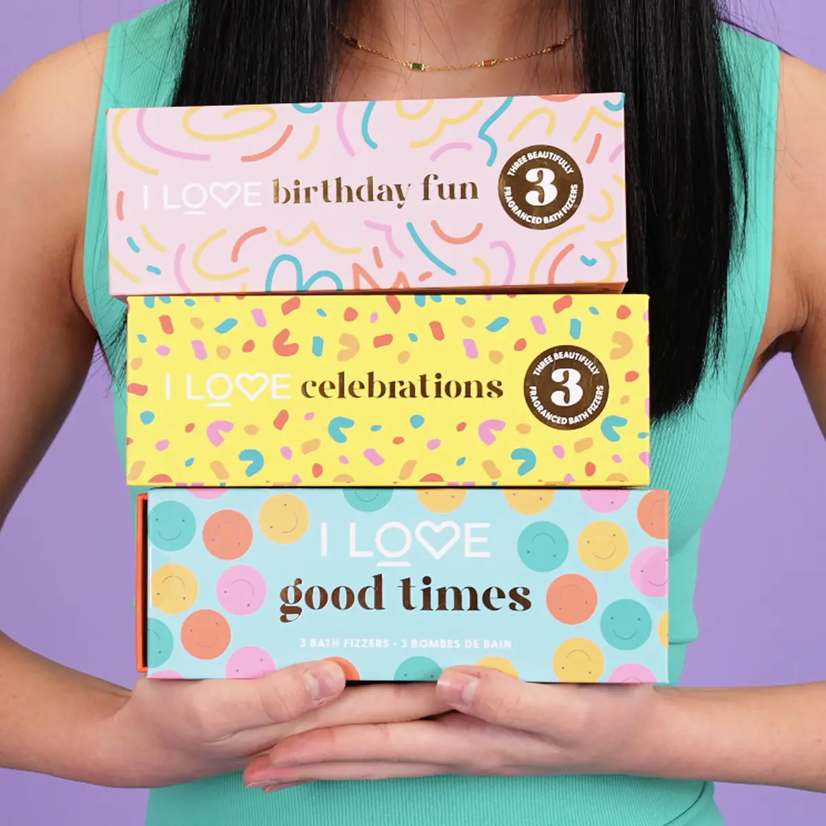 I LOVE Special Moments Good Times Bath Fizzer Pack | Shea Butter Bath Bombs Set for Women (3 pc) - view 5