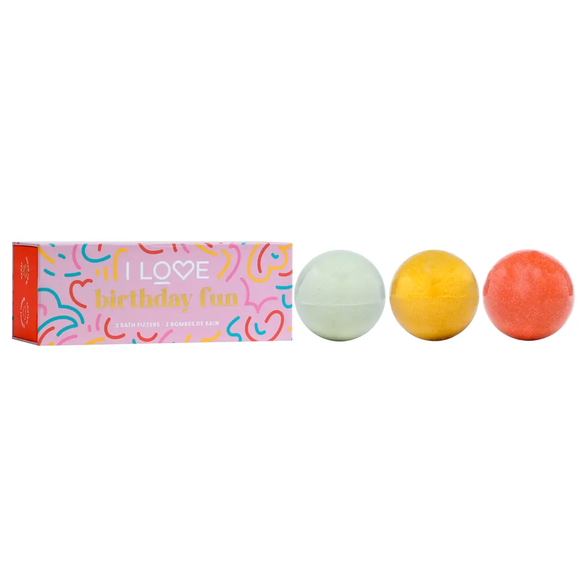 I LOVE Special Moments Birthday Fun Bath Fizzer Pack - Shea Butter Bath Bombs Set - 3 pc | Hydrating, Fragrant Spa Gift for Women - view 3