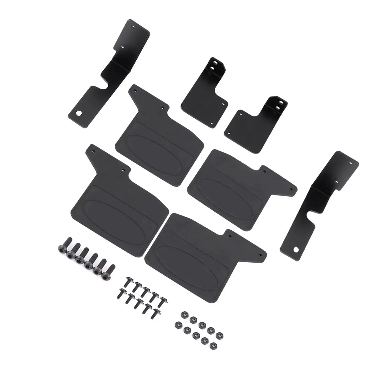 Oumefar RC Car Mud Flaps -4 1/10 Scale Rubber & Metal Accessories | Realistic & Durable - main product image