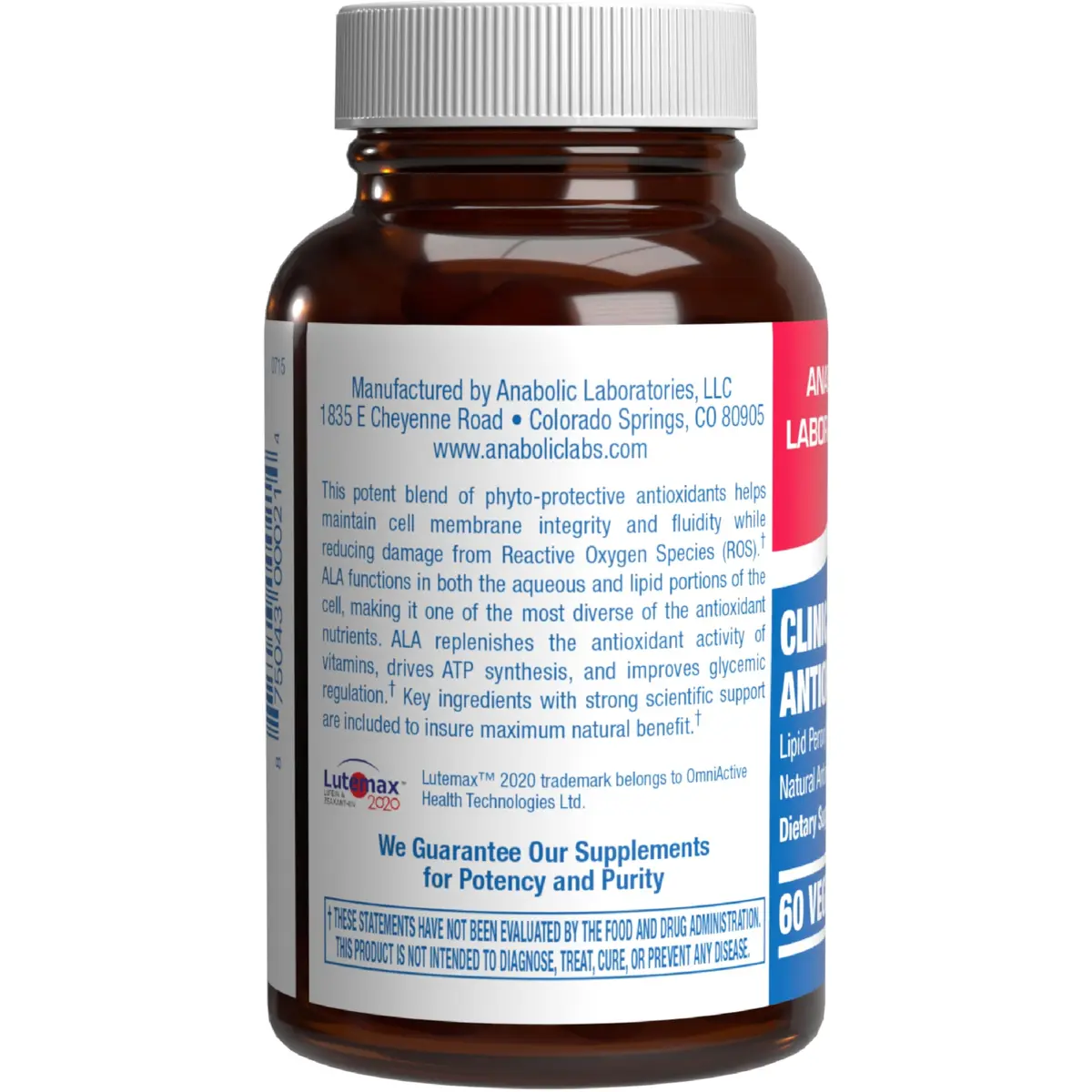Anabolic Laboratories Superfood Based Potent Antioxidant Supplement 60 Capsules | Broad Spectrum Herbal Blend for Daily Wellness - view 3