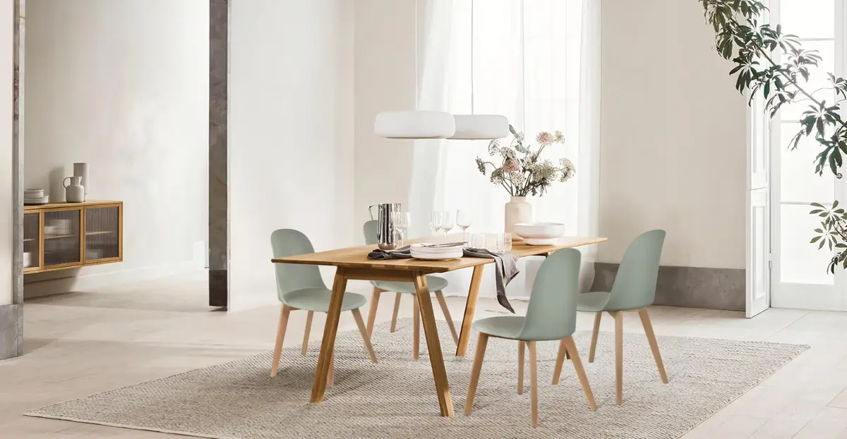 2xhome Modern Armless Dining Chair Plastic Shell Seat with Wooden Legs | Indoor or Outdoor Use | Home Kitchen Patio, Green - view 9