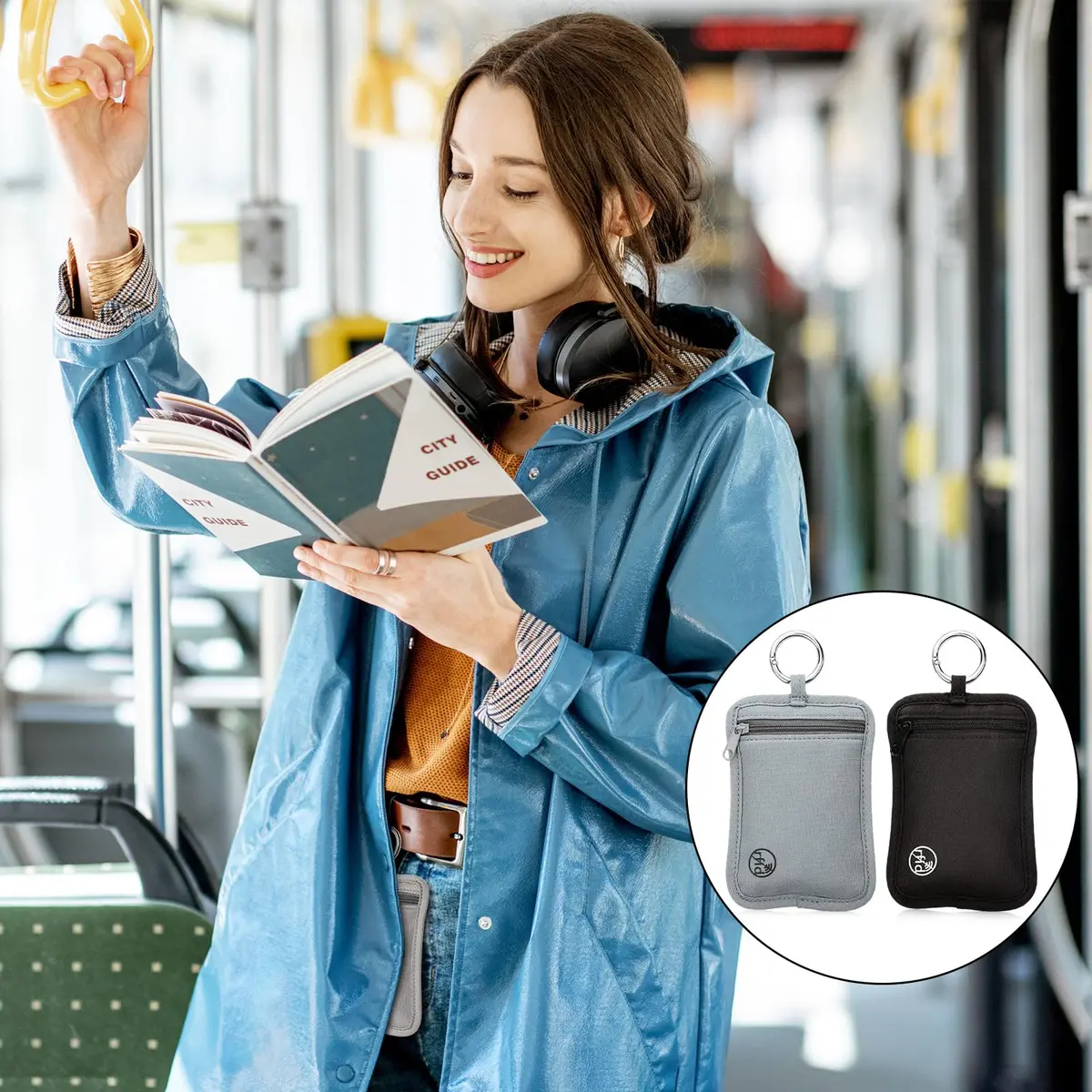 Paterr RFID Protected Stash Pouch Clip-On Anti-Theft Belt Wallet 13 cm (5.12 inches) 2-Pack | Secure Travel Money Organizer - view 4