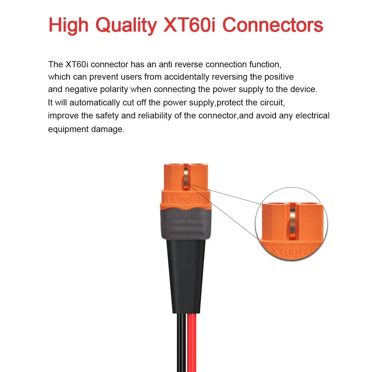 ELFCULB 10AWG Solar to XT60i Cable - 50FT Length | Connects Solar Panels to Power Stations - view 2