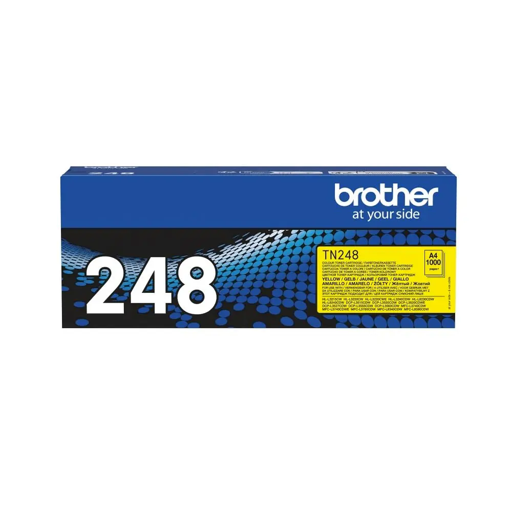 Brother TN-248Y Laser Toner Cartridge Yellow | Original for Brother Printers (600g, 1 Piece) - main product image