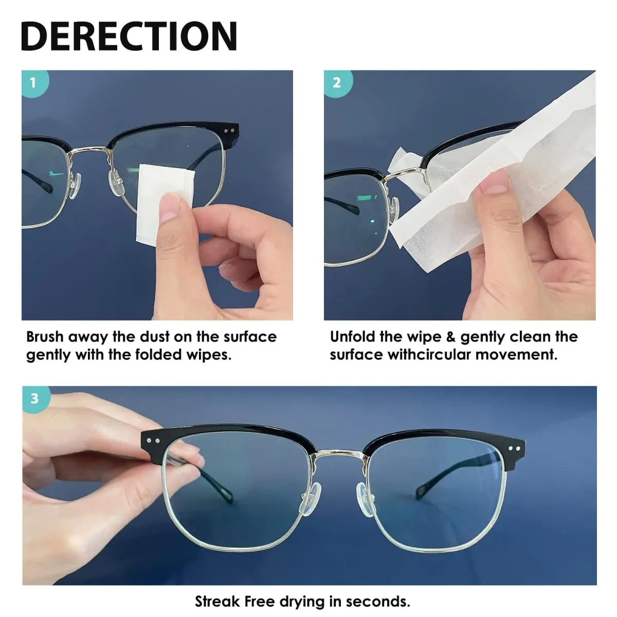 Wowflash 200 Count Pre-Moistened Lens Wipes | Streak-Free Cleaning for Eyeglasses, Sunglasses, Camera Lenses - view 6