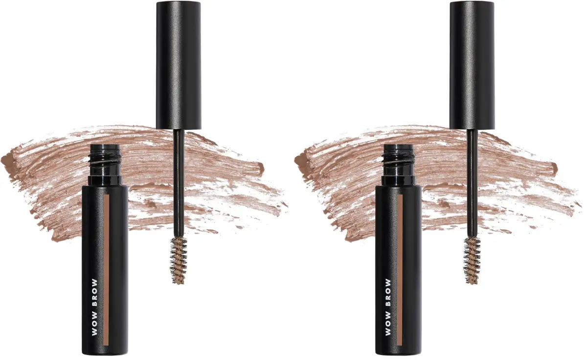 e.l.f. Wow Brow Gel Taupe | Fiber-Infused | 0.12 Ounce Pack of 2 for Natural, Voluminous Brows in India - main product image