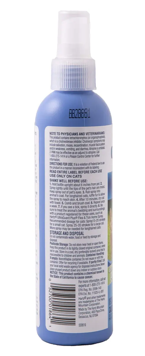 Hartz UltraGuard Plus Cat Flea & Tick Spray 473ml (16 Fl Oz) | Kills Fleas in 10 Mins - view 2