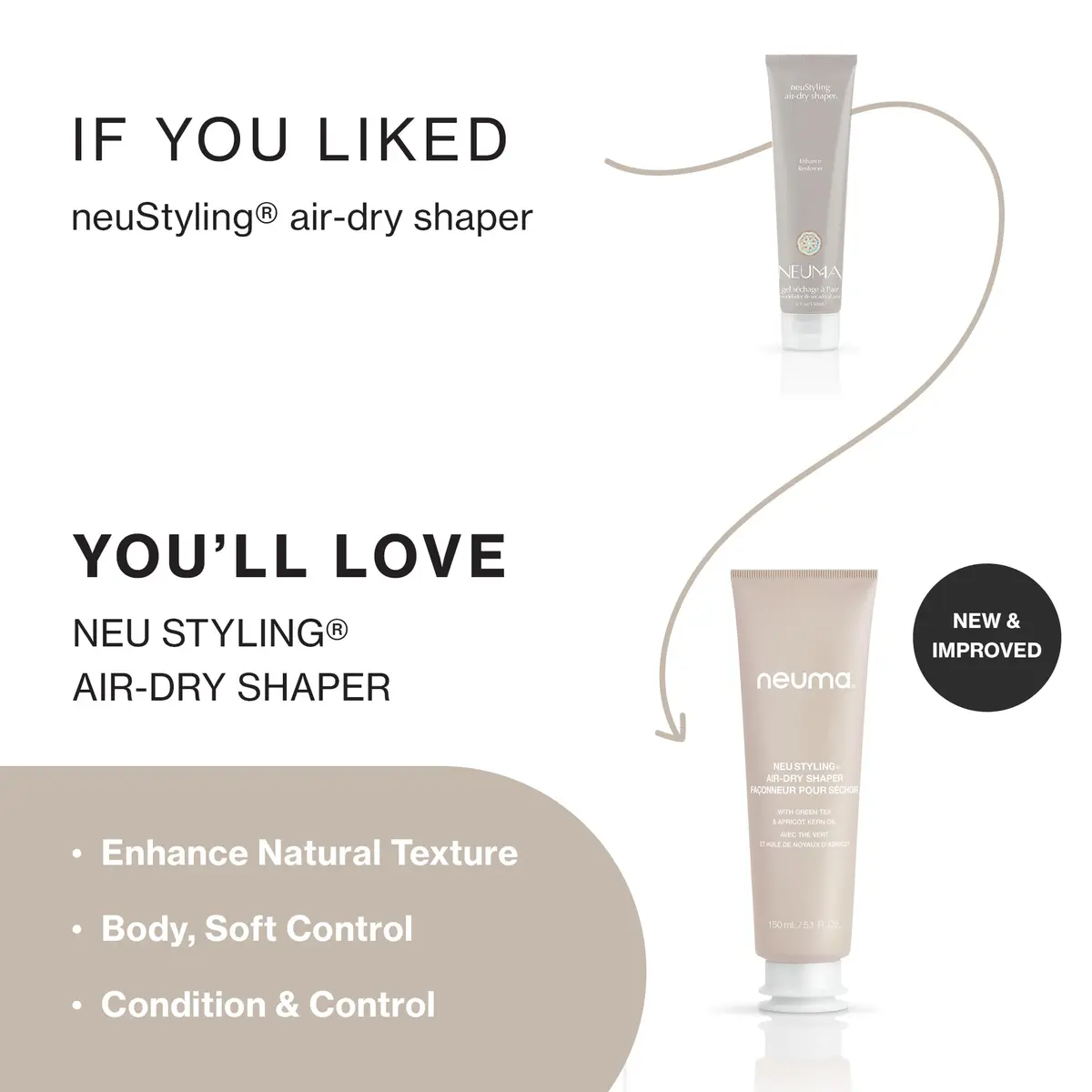 NEUMA Neu Styling Air-Dry Shaper 5.1 oz (Pack of 2) | Lightweight, Frizz Control & Shine for All Hair Types - view 2