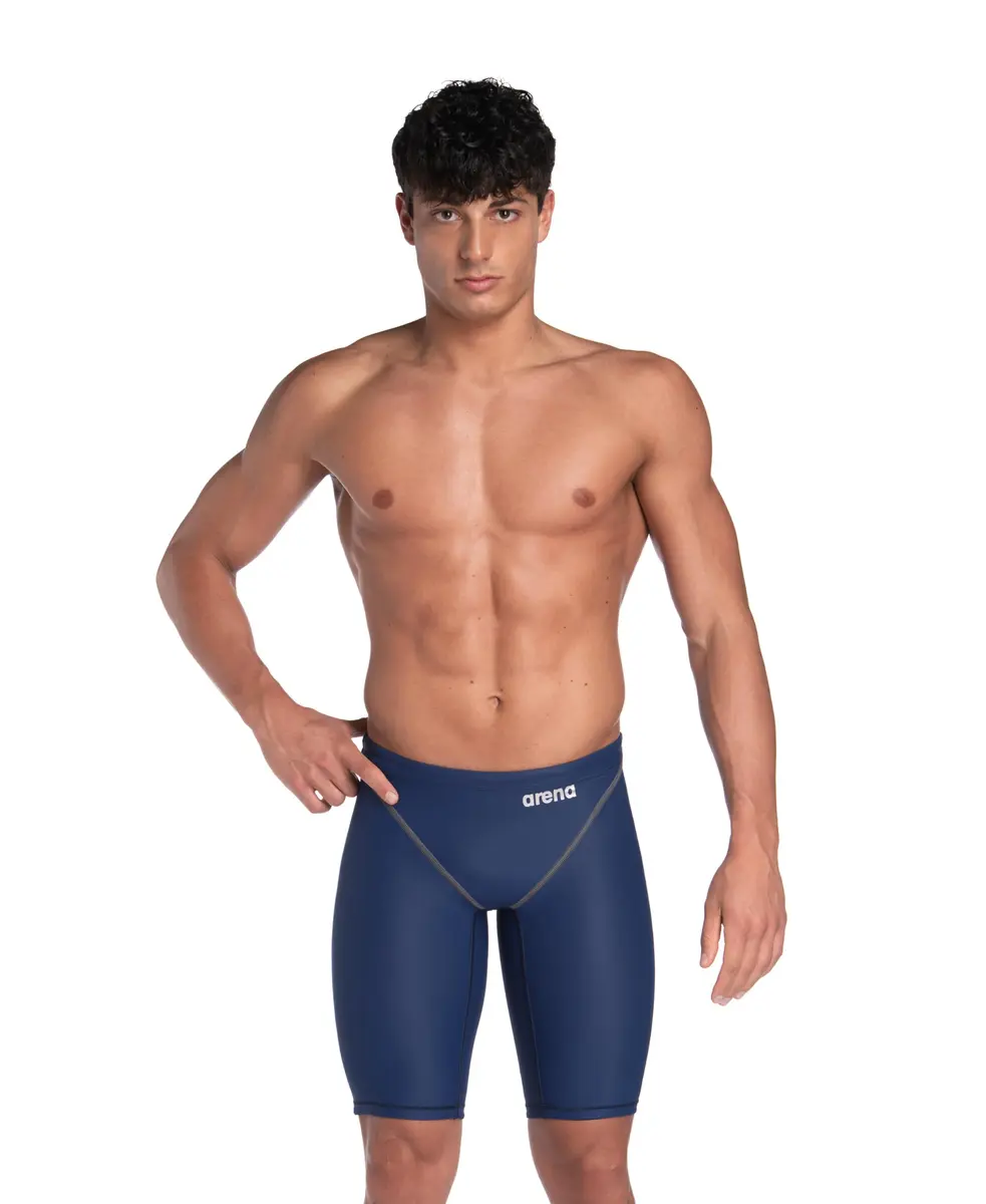 ARENA Powerskin ST Next Men’s Racing Jammer Competition Swimsuit, Navy, Size 22 | FINA-Approved Eco-Friendly Tech Suit - main product image