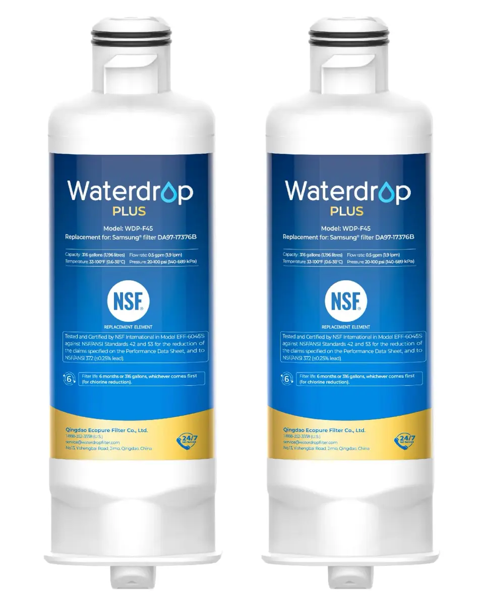 Waterdrop Plus WDP-F45 Water Filter 2 Pack | NSF/ANSI 401&53&372 Certified - main product image