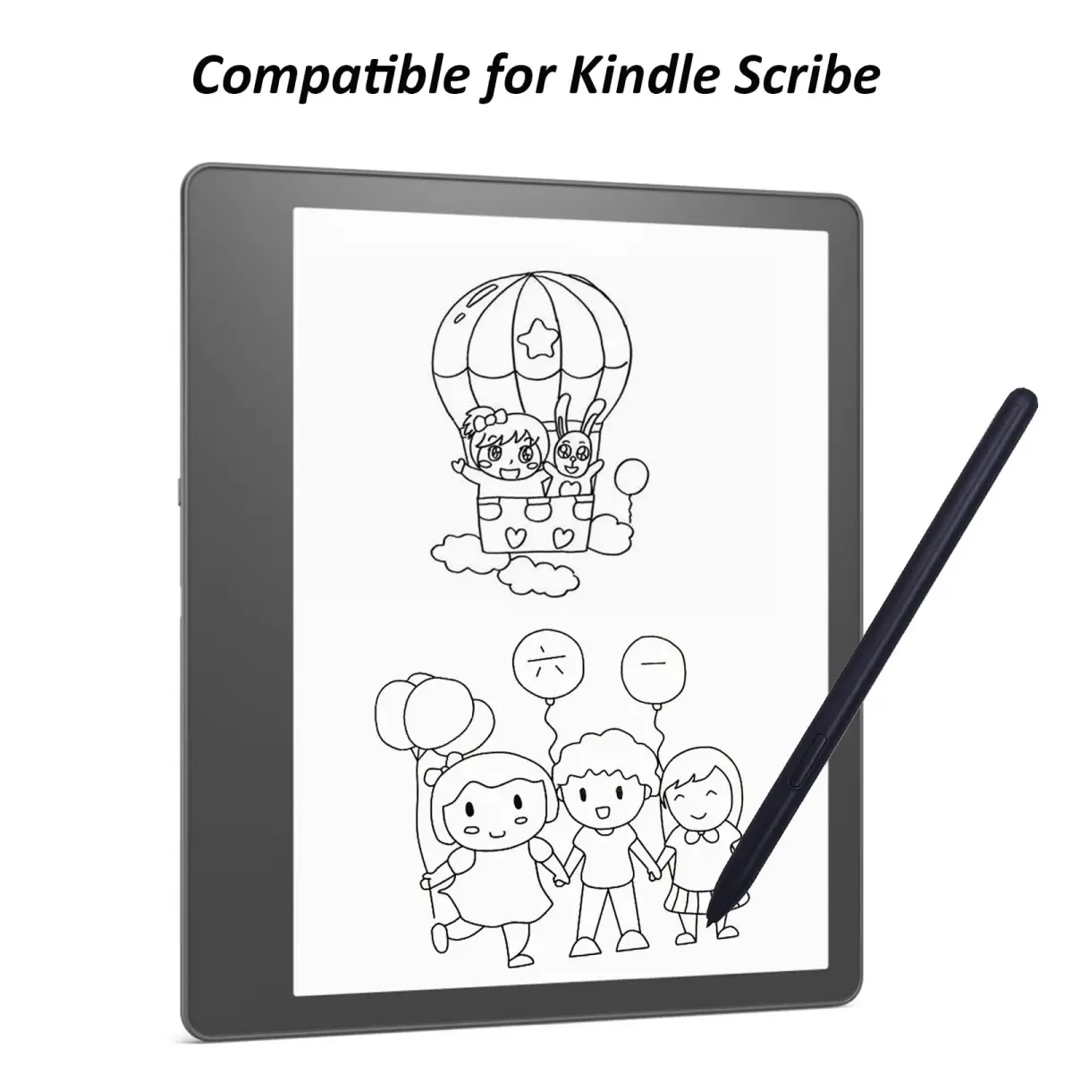 Mingxiong Stylus Pen for Kindle Scribe | 4096 Pressure Levels, Black - view 2