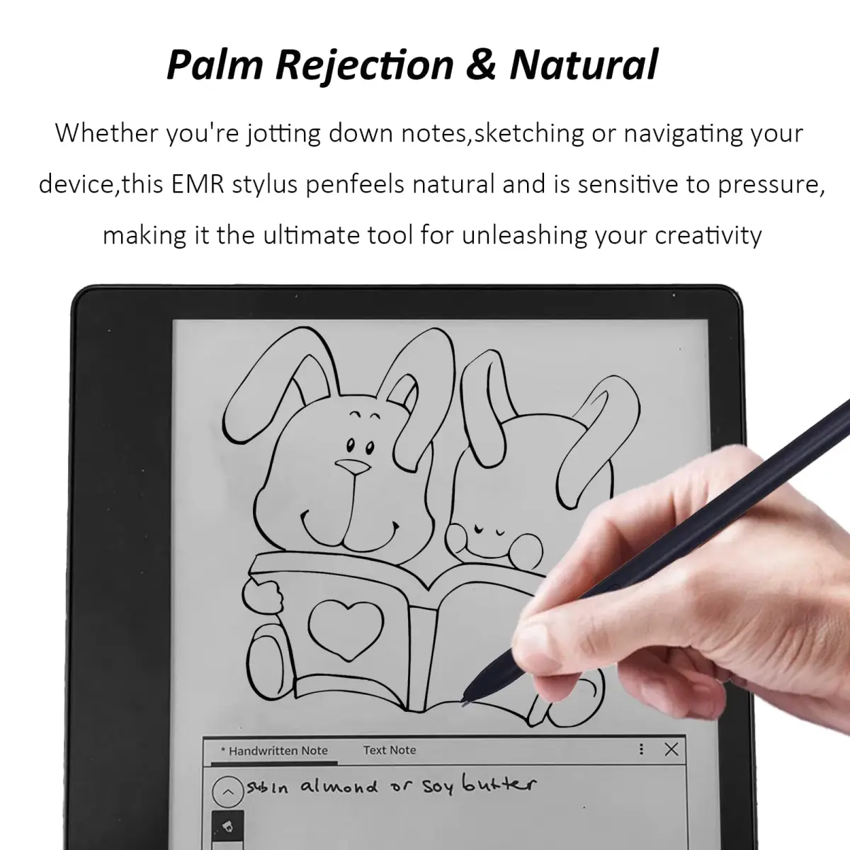 Mingxiong Stylus Pen for Kindle Scribe | 4096 Pressure Levels, Black - view 4