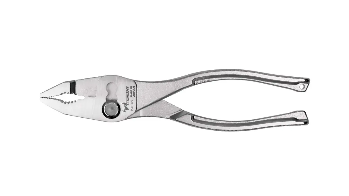 Tsunoda PLC-150U, Wide-Contact Slip Joint Pliers, 6-Inch | Heavy-Duty Japan-Made Hand Tool - main product image