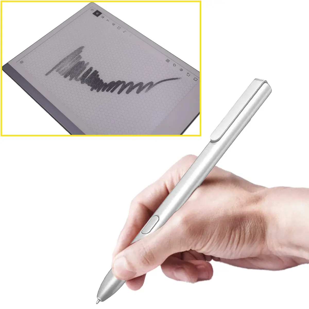 Mingxiong Stylus Pen for Remarkable 2/1 Tablet Notebook, Silver | Authentic Input Pen - view 6