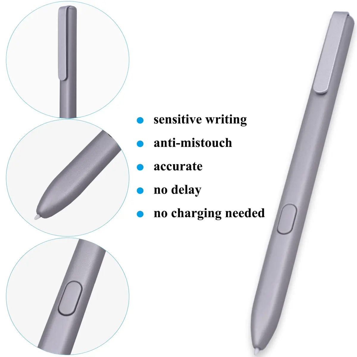 Mingxiong Stylus Pen for Remarkable 2/1 Tablet Notebook, Silver | Authentic Input Pen - view 2