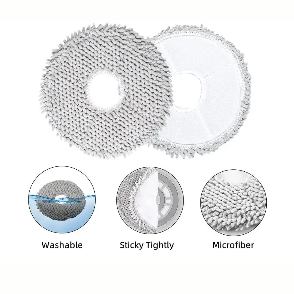 Electropan 10pcs Microfiber Mop Pads for Ecovacs Deebot X1 Omni/T20 Omni/X2 Omni/T30S/Yeedi M12 Pro+ Robot Vacuums - view 8