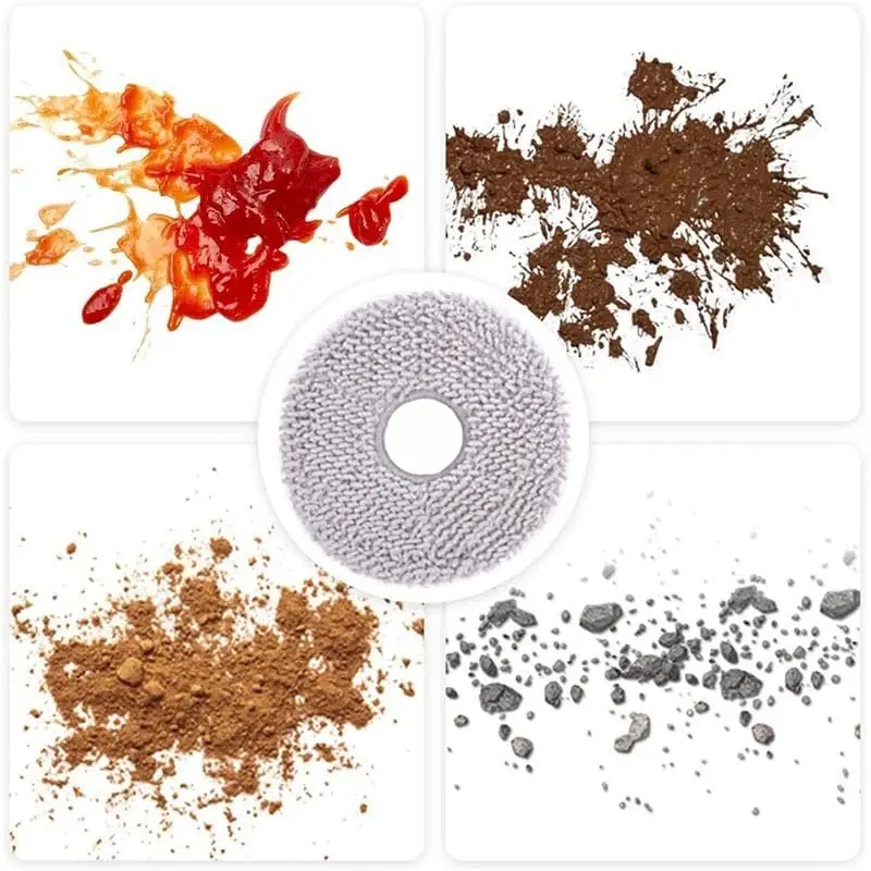 Electropan 10pcs Microfiber Mop Pads for Ecovacs Deebot X1 Omni/T20 Omni/X2 Omni/T30S/Yeedi M12 Pro+ Robot Vacuums - view 4