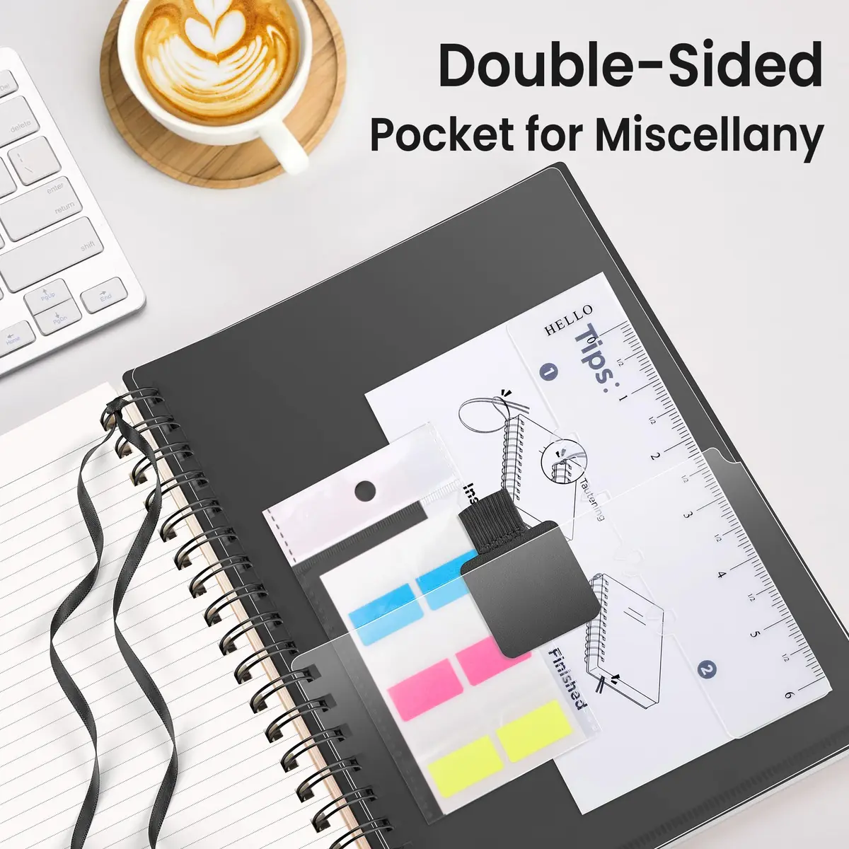 EMSHOI Lined Spiral Journal Notebook A4 Size 300 Pages (21.8cm x 28.7cm) | College Ruled Paper for Students & Professionals - view 4