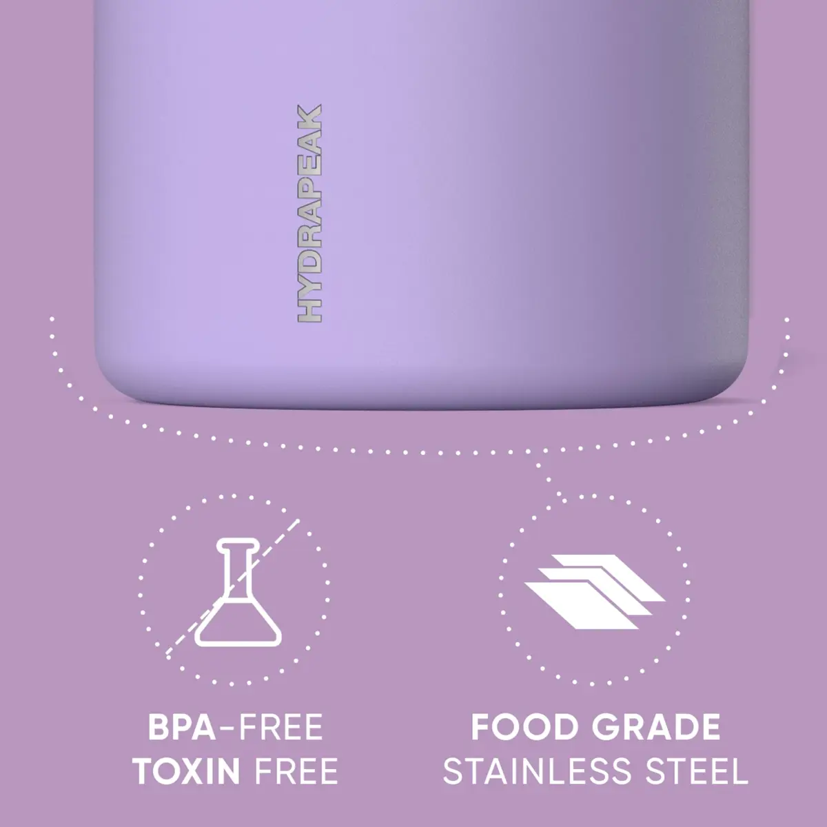 Hydrapeak 18oz Stainless Steel Vacuum Insulated Food Jar | 532ml (18 Fl Oz) Hot & Cold Food Container - view 4
