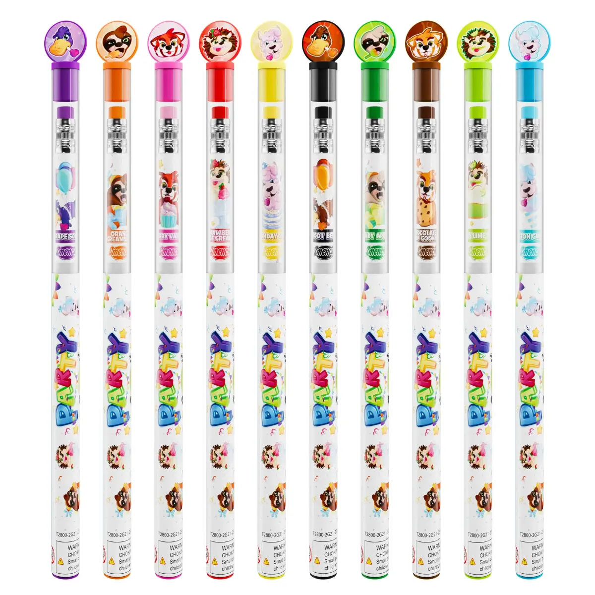 Scentco Party Smencils - Patented Gourmet Scented Graphite HB #2 Pencils, 10 Count | Recycled Newspaper, 2-Year Scent Guarantee - view 5